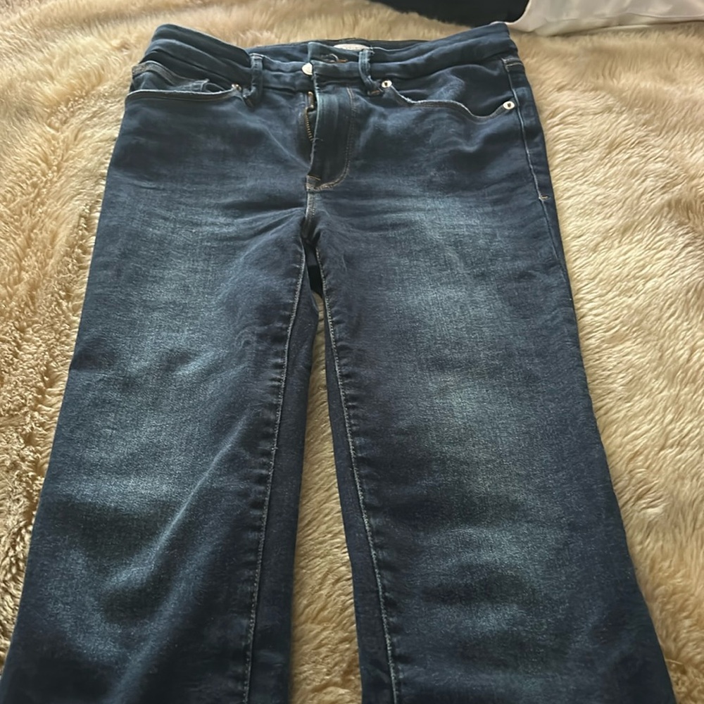 Good American Always Fits Good Classic Straight Denim Jeans in Indigo